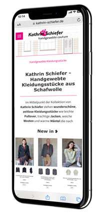 Smartphone Kathrin Schiefer Handgewebte Couture