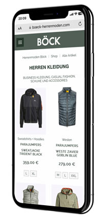 Böck Herrenmoden Smartphone