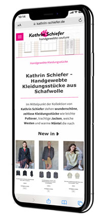 Smartphone Kathrin Schiefer Handgewebte Couture