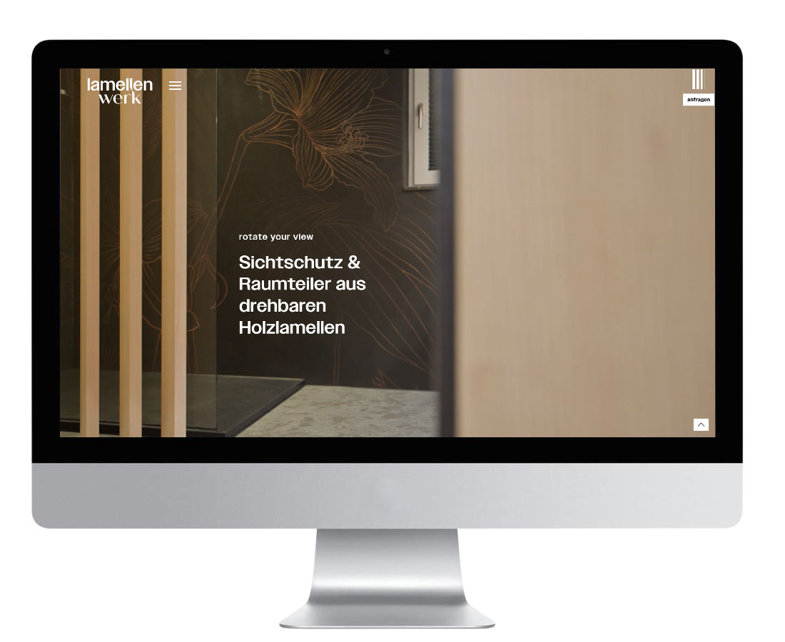 Webseiten Gestaltung für Lamellenwerk