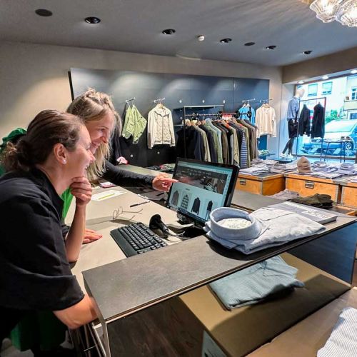 Neues Design Reservierungsshop #happyworktogether mit Carmen von Böck Herrenmoden