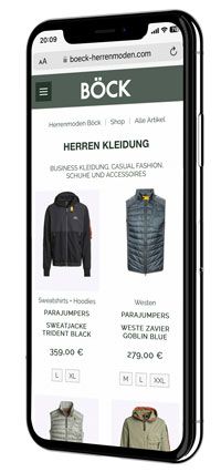 Böck Herrenmoden Smartphone