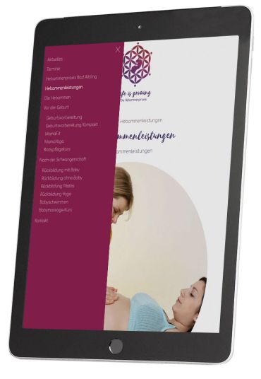 Resonsives Webdesign Hebammenpraxis Bad Aibling