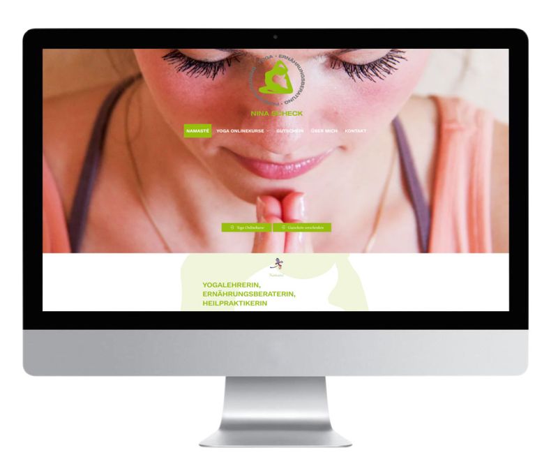 Webseiten Gestaltung für Nina Scheck