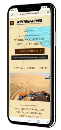 Smartphone Wüstenfahrer Motorradreisen