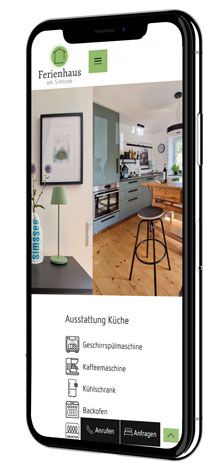 Smartphone Ferienhaus am Simssee