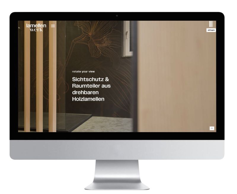 Webseiten Gestaltung für Lamellenwerk