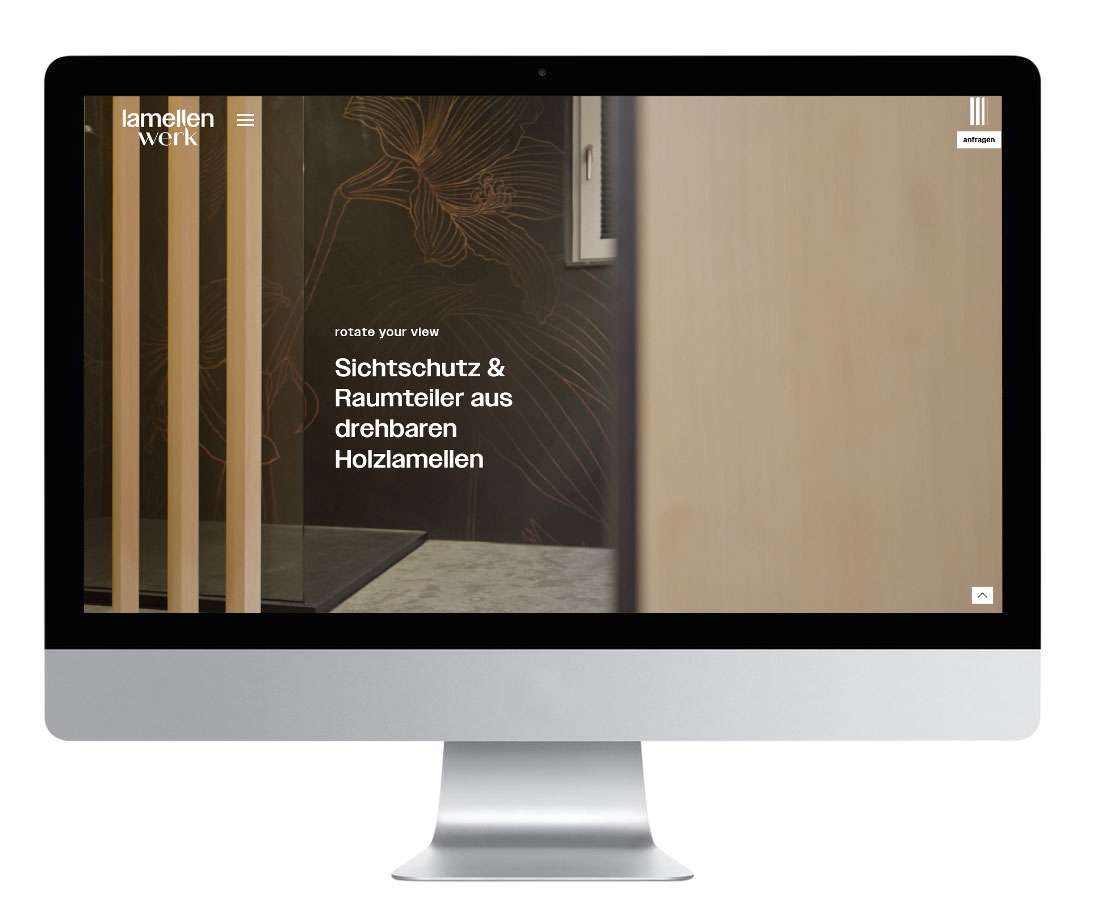 Webseiten Gestaltung für Lamellenwerk