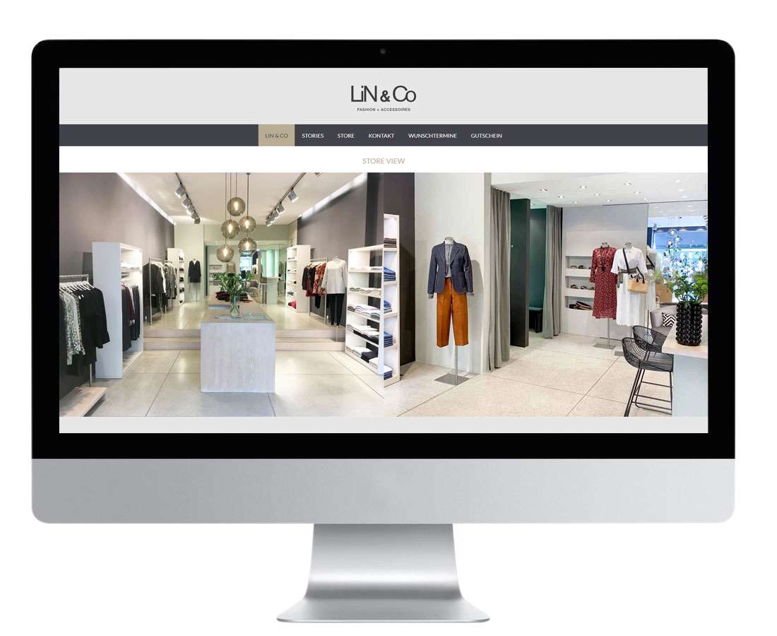 Webseiten Gestaltung für LiN & Co Fashion